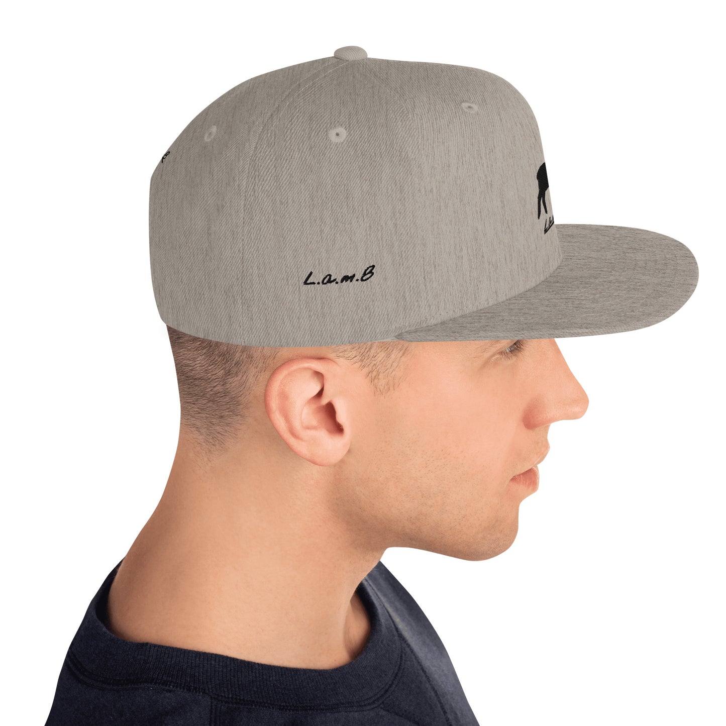 Lamb Snapback Hat (All Colors//Flat Embroidery) - Lamb Fashion Store