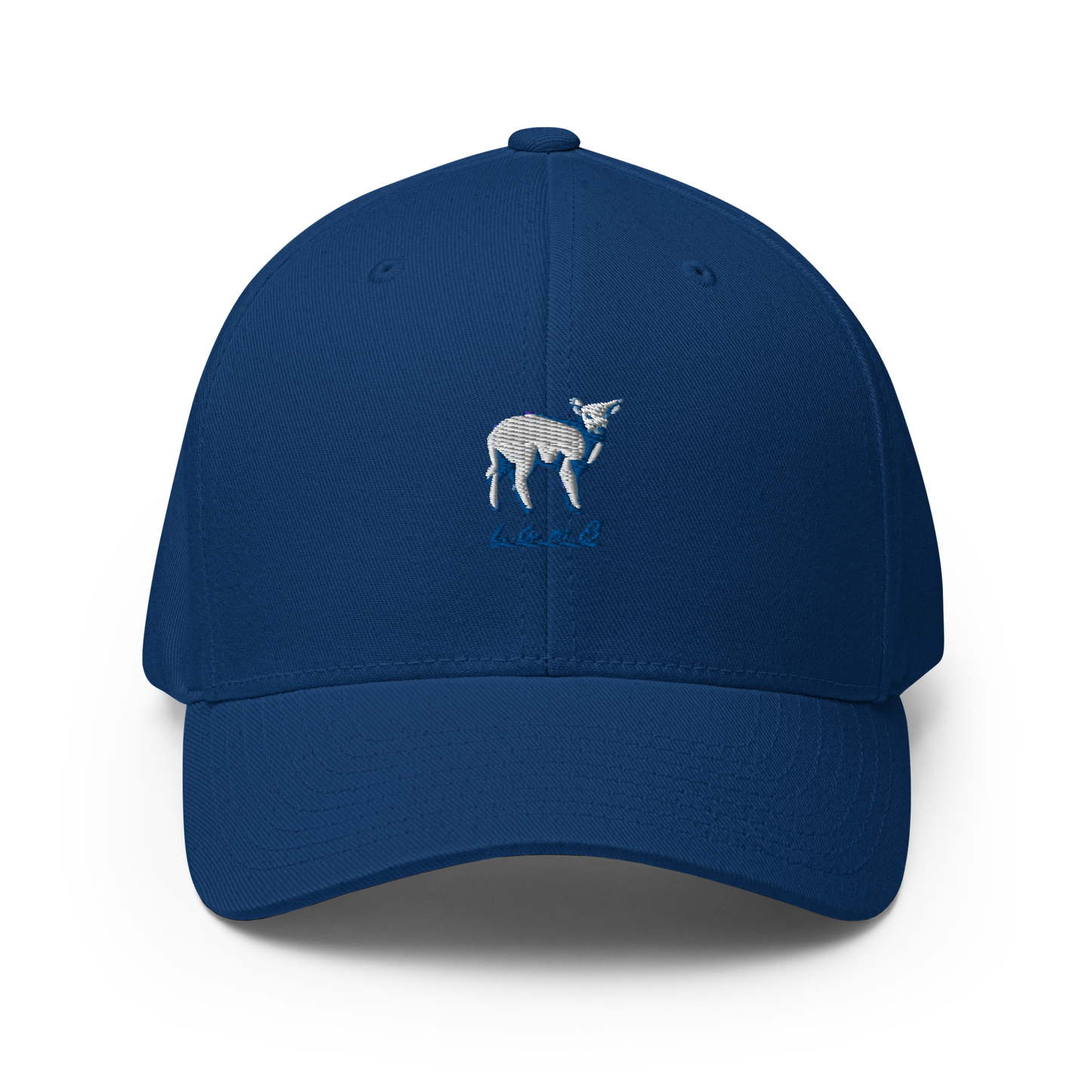 Women's Lamb Structured Twill Cap (3D Puff Royal Blue) - Lamb Fashion Store