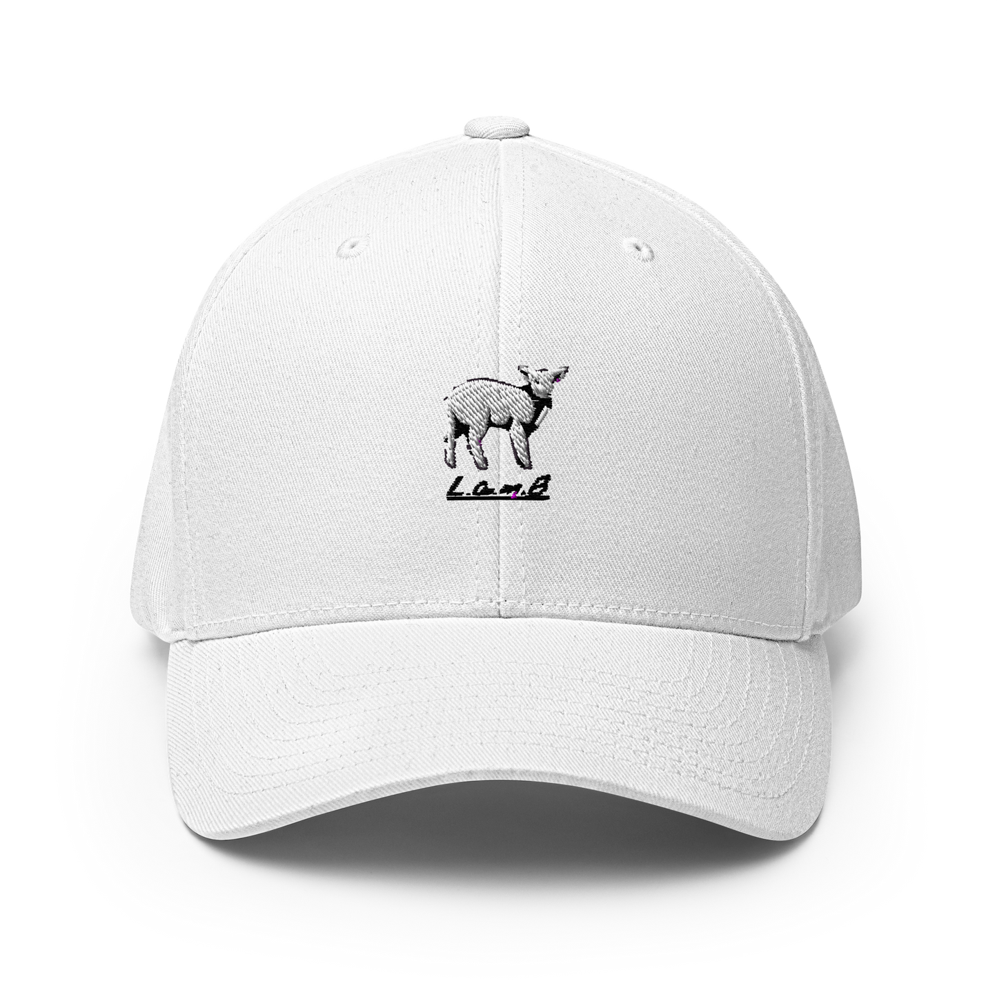 Women's Lamb Structured Twill Cap (Black 3D Puff Embroidery) - Lamb Fashion Store