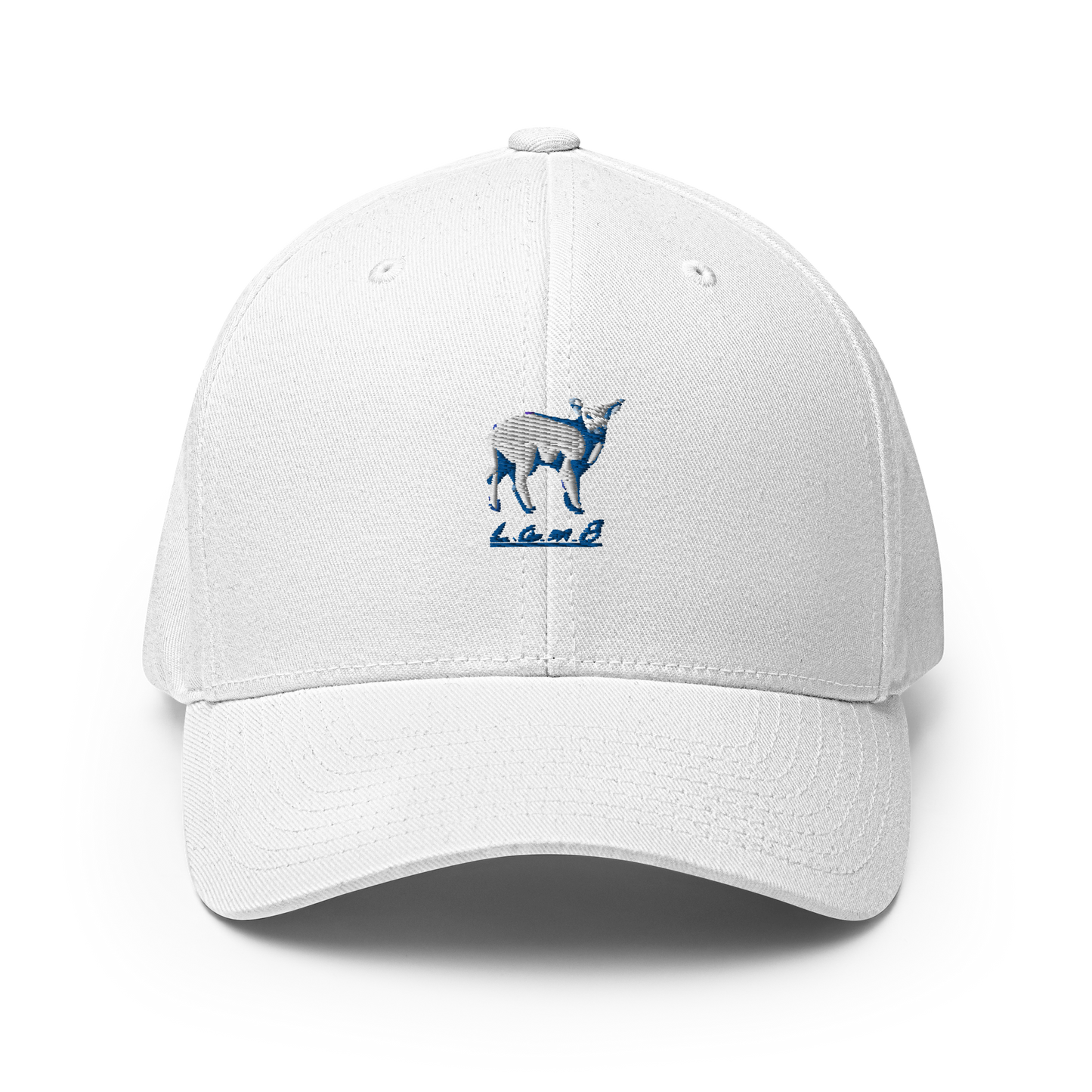 Women's Lamb Structured Twill Cap (3D Puff Royal Blue) - Lamb Fashion Store