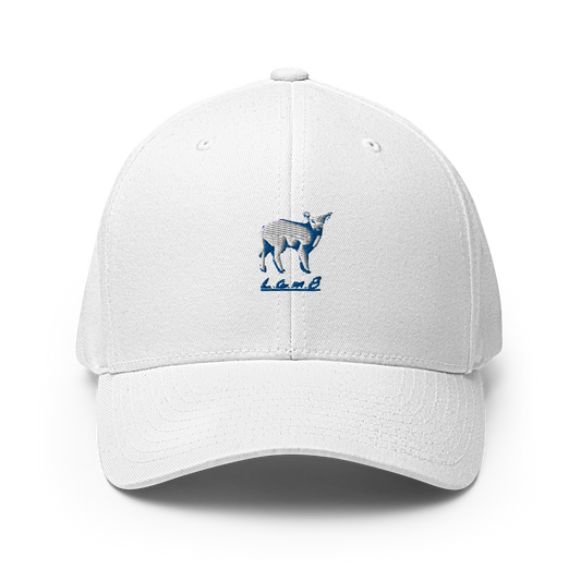 Women's Lamb Structured Twill Cap (3D Puff Royal Blue) - Lamb Fashion Store