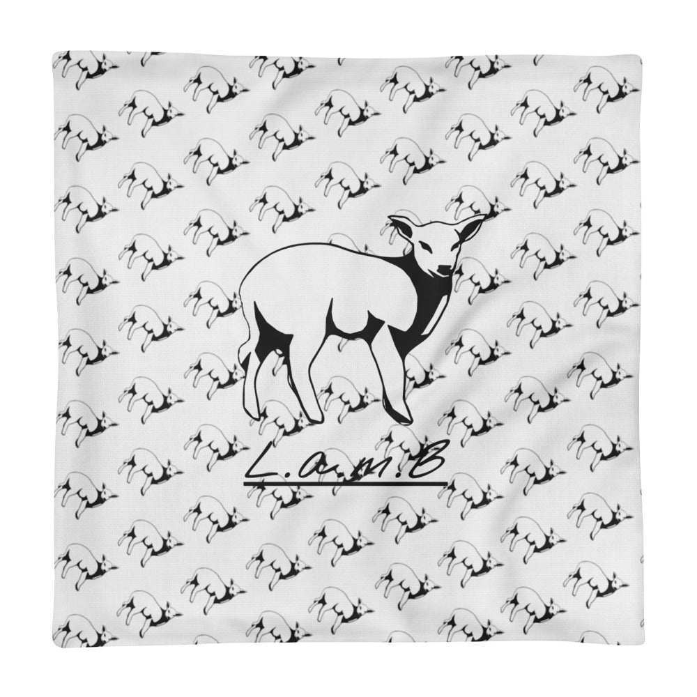 Women's Lamb Premium Pillow Case only (Black) - Lamb Fashion Store