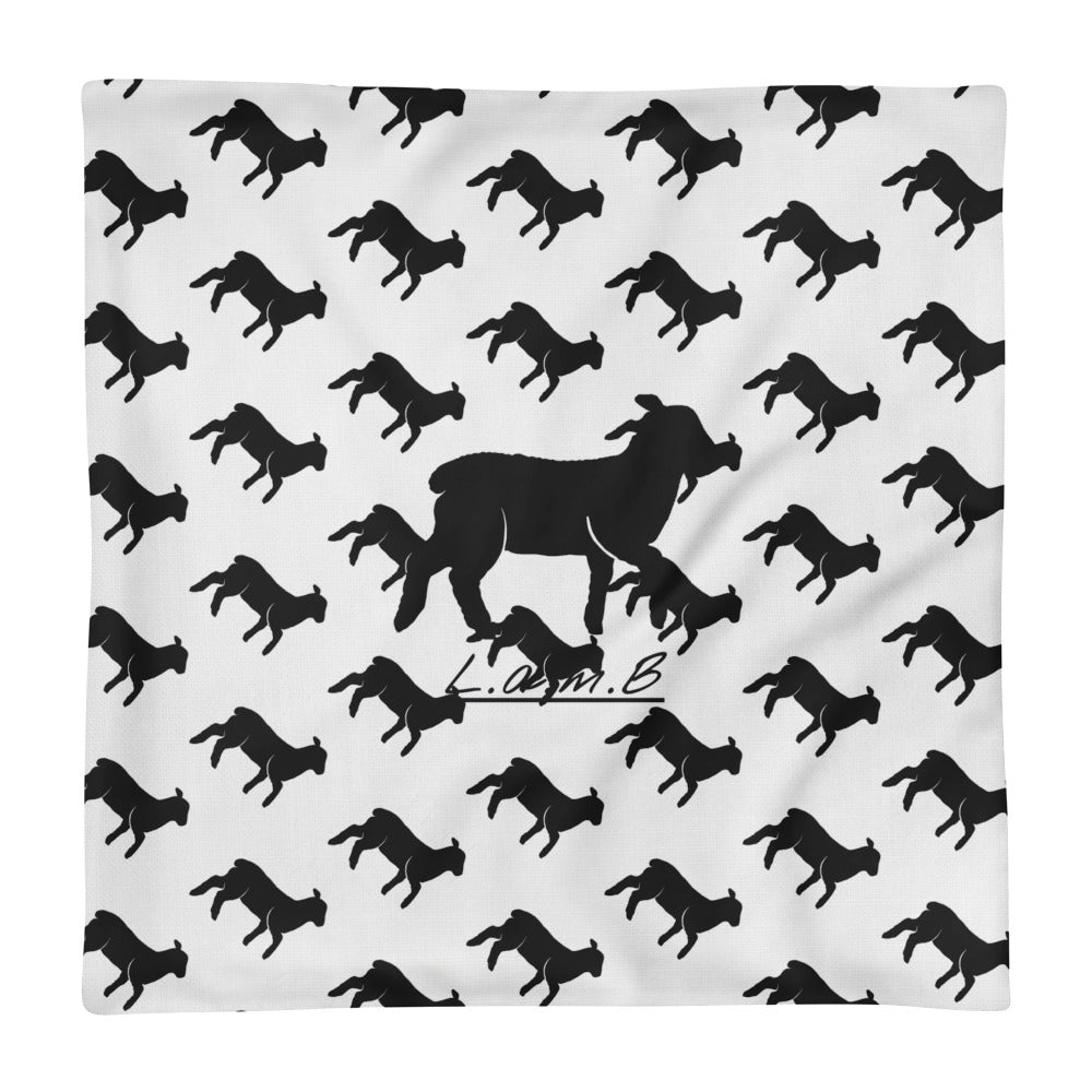 Men's Lamb Premium Pillow Case only (Black) - Lamb Fashion Store