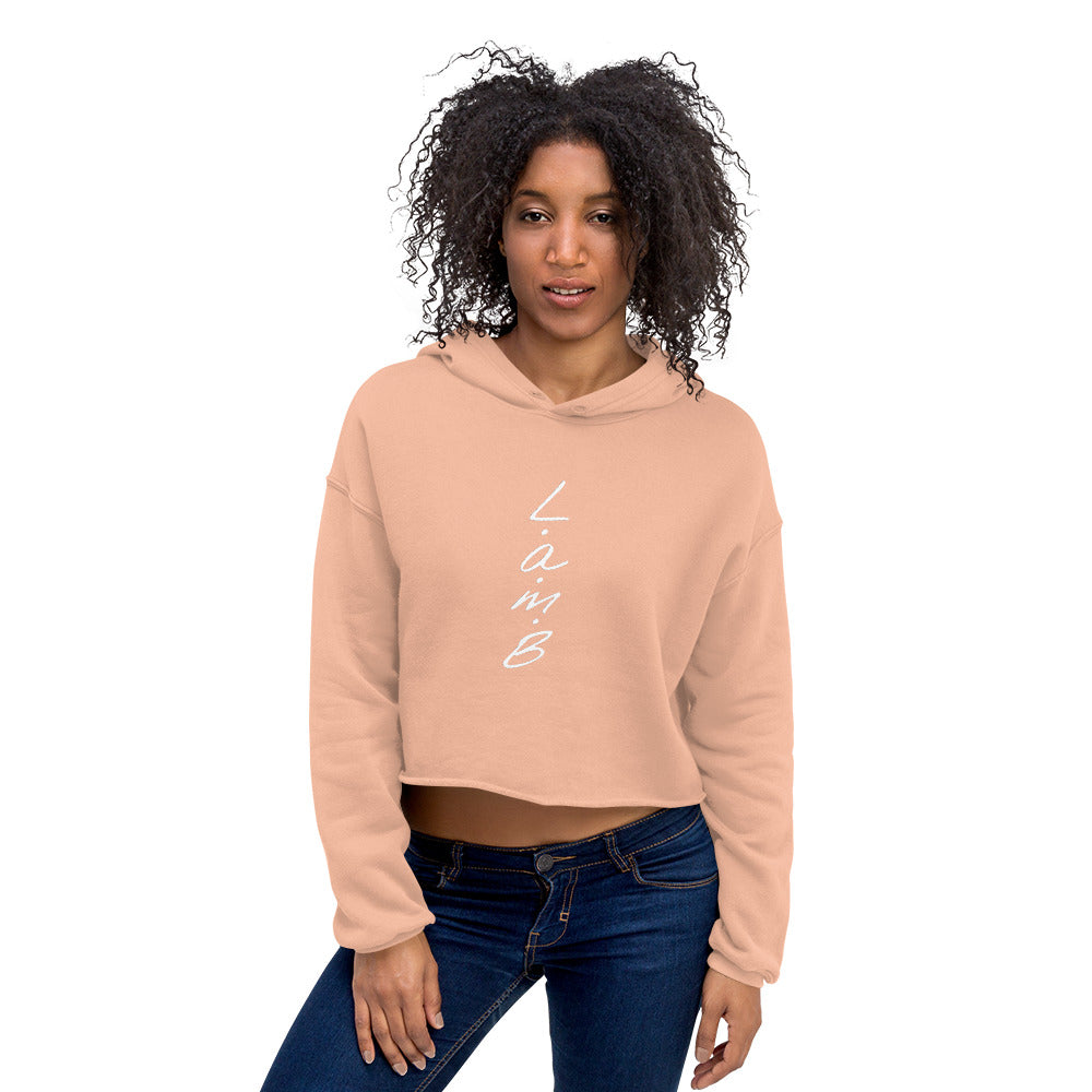 Women's Lamb Crop Hoodie (White) - Lamb Fashion Store