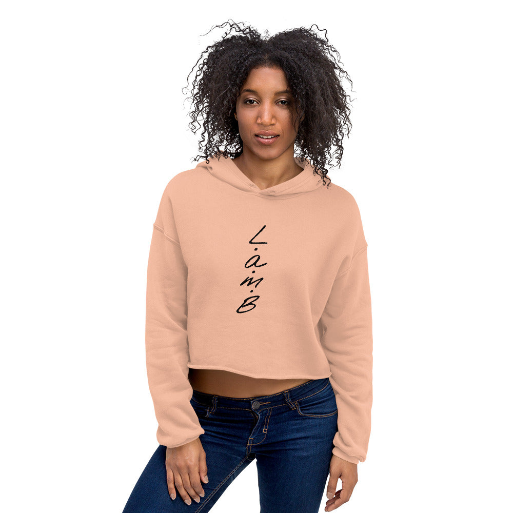 Women's Lamb Crop Hoodie (Black) - Lamb Fashion Store