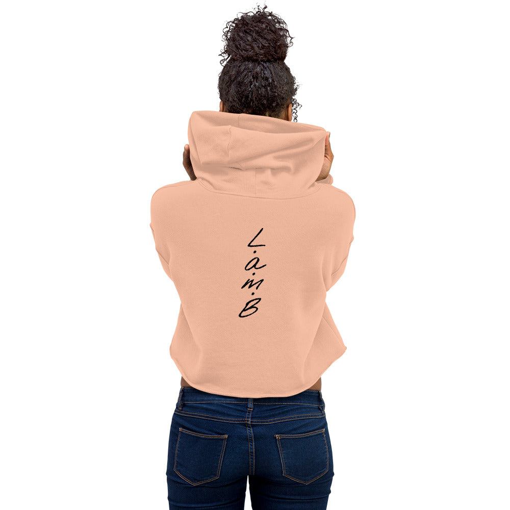 Women's Lamb Crop Hoodie (Black) - Lamb Fashion Store