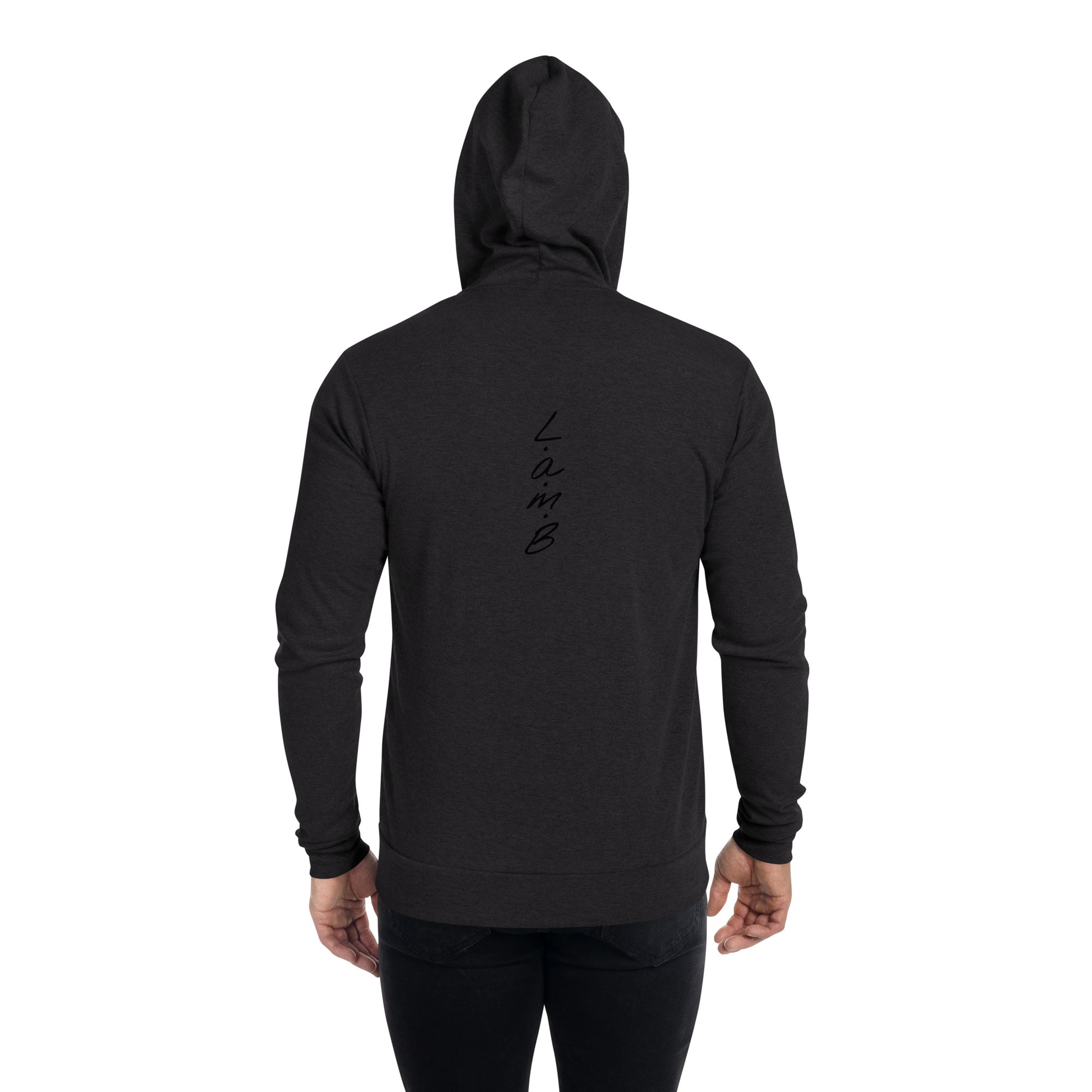 Unisex Zip Hoodie (BLACK/GREY COLORS) - Lamb Fashion Store