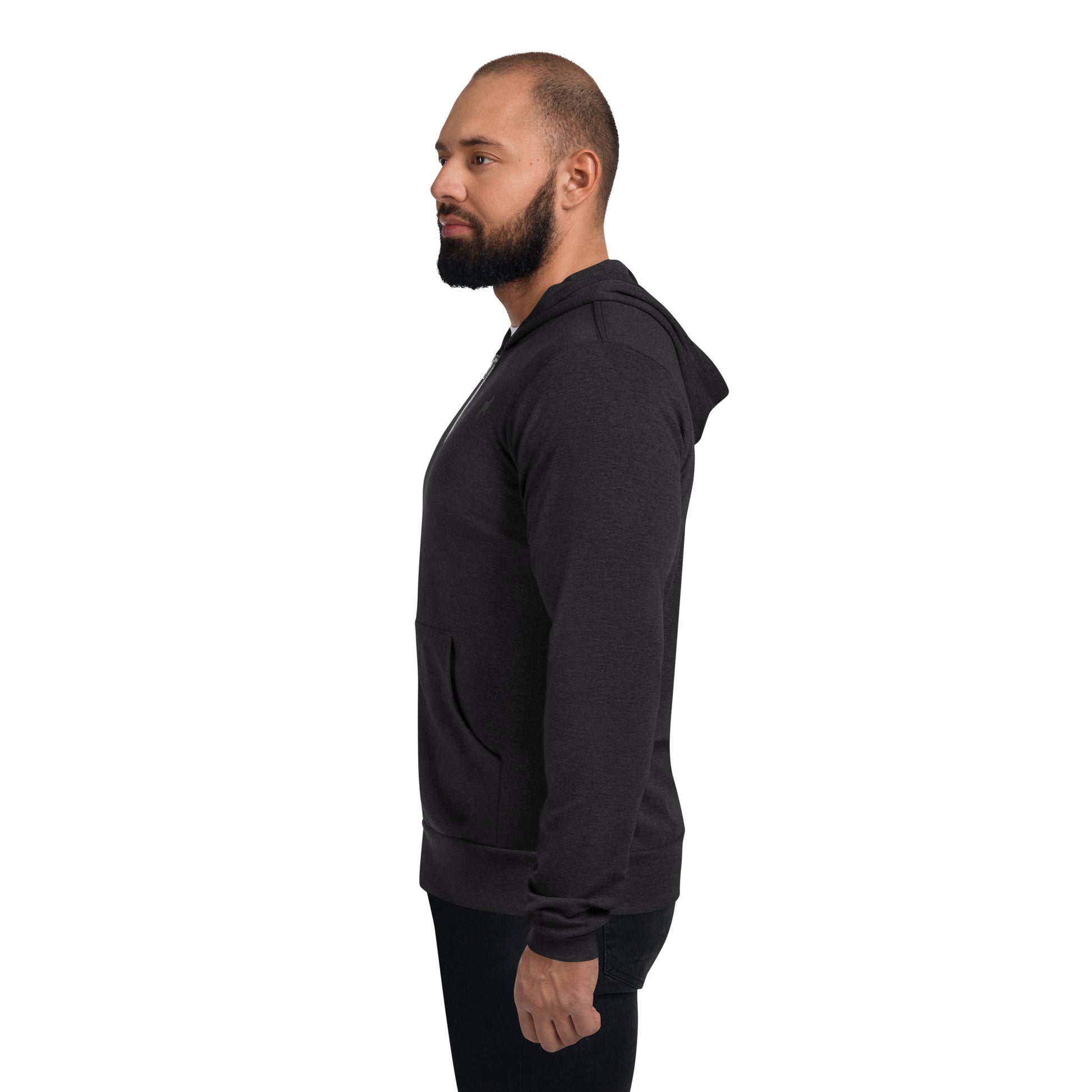 Unisex Zip Hoodie (BLACK/GREY COLORS) - Lamb Fashion Store