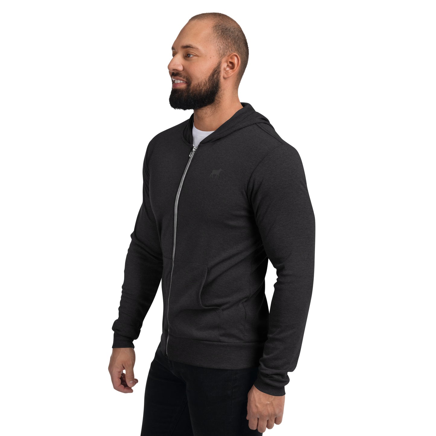 Unisex Zip Hoodie (BLACK/GREY COLORS) - Lamb Fashion Store