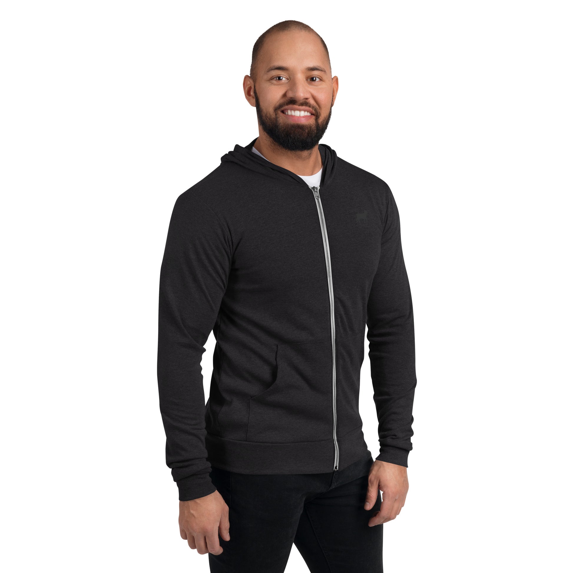 Unisex Zip Hoodie (BLACK/GREY COLORS) - Lamb Fashion Store