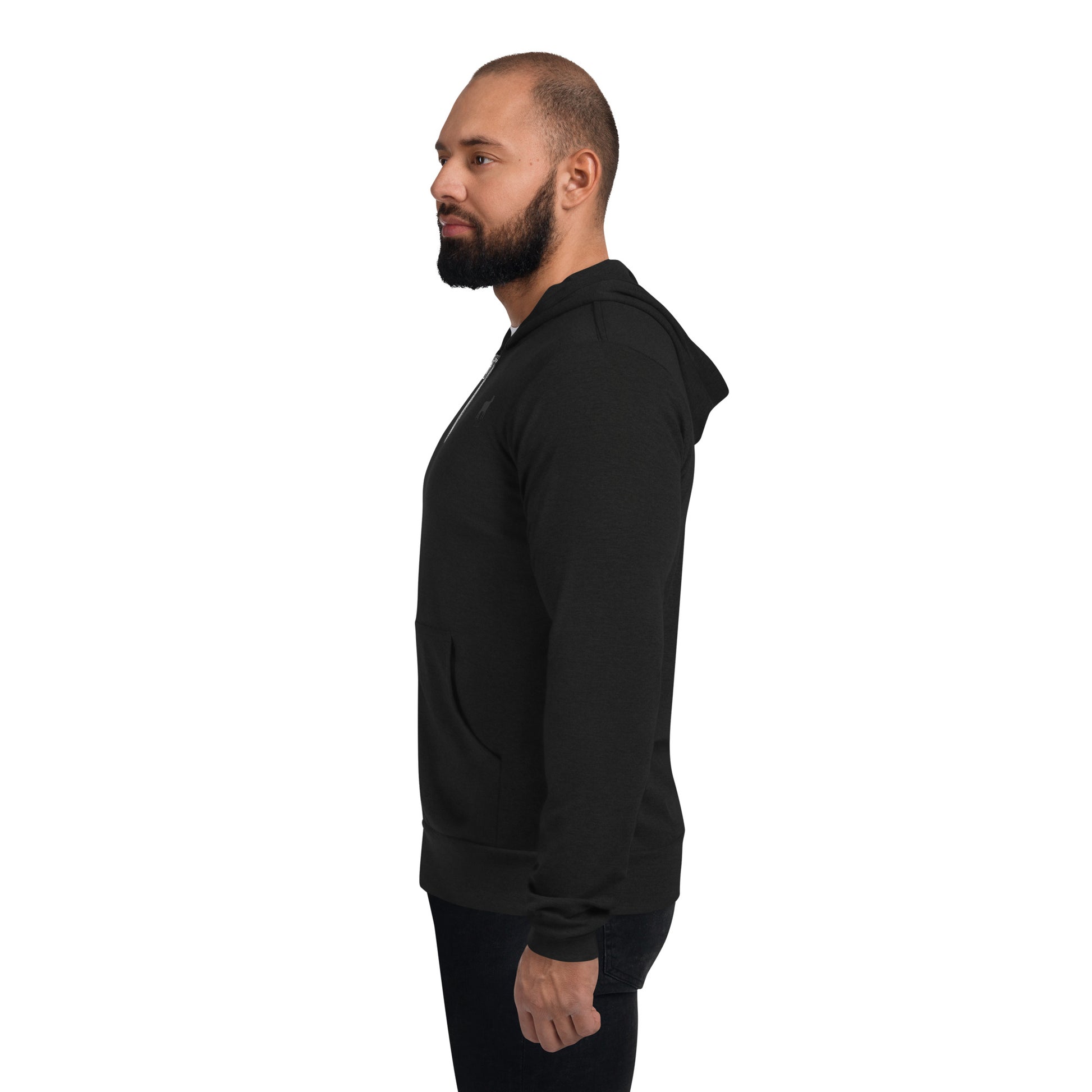 Unisex Zip Hoodie (BLACK/GREY COLORS) - Lamb Fashion Store