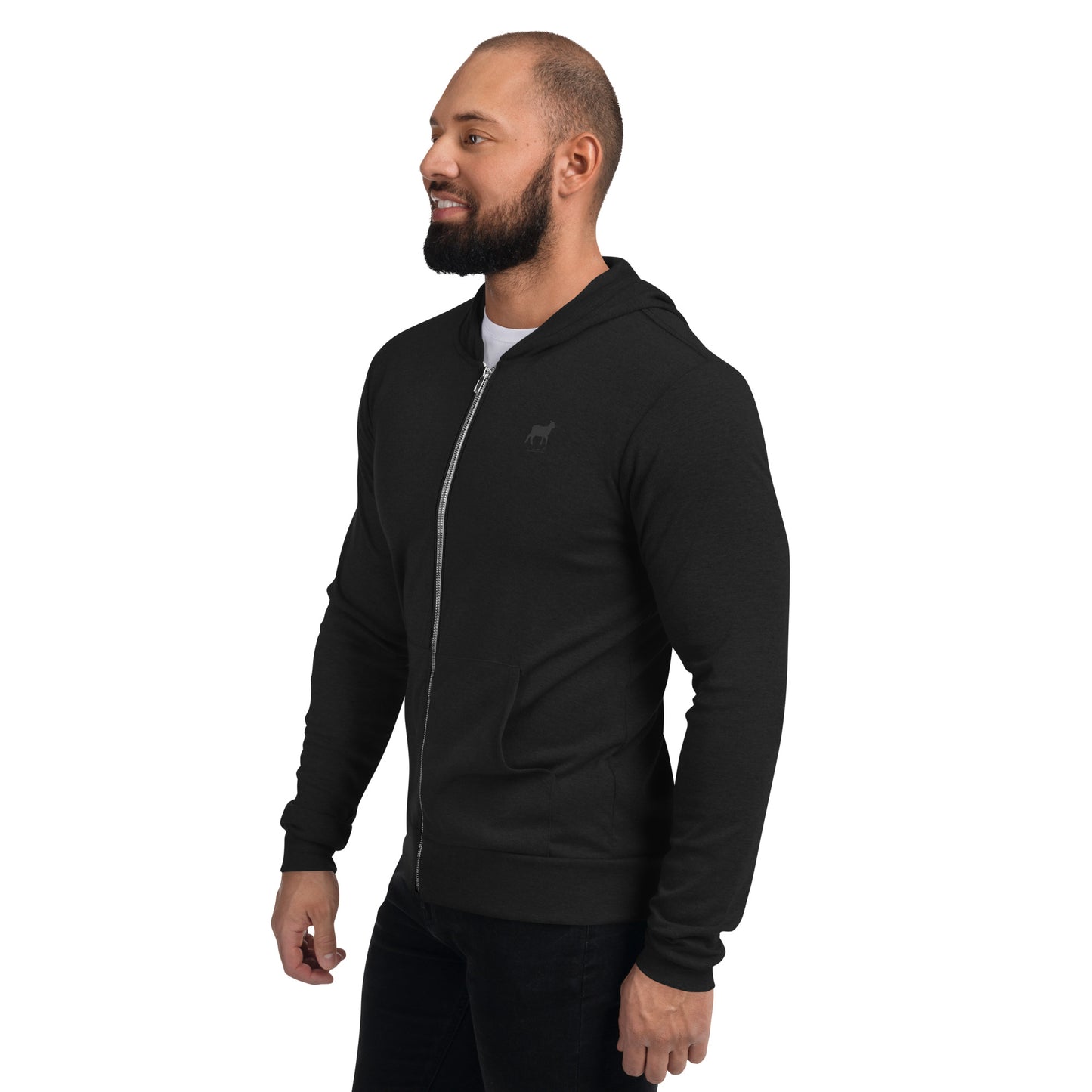 Unisex Zip Hoodie (BLACK/GREY COLORS) - Lamb Fashion Store