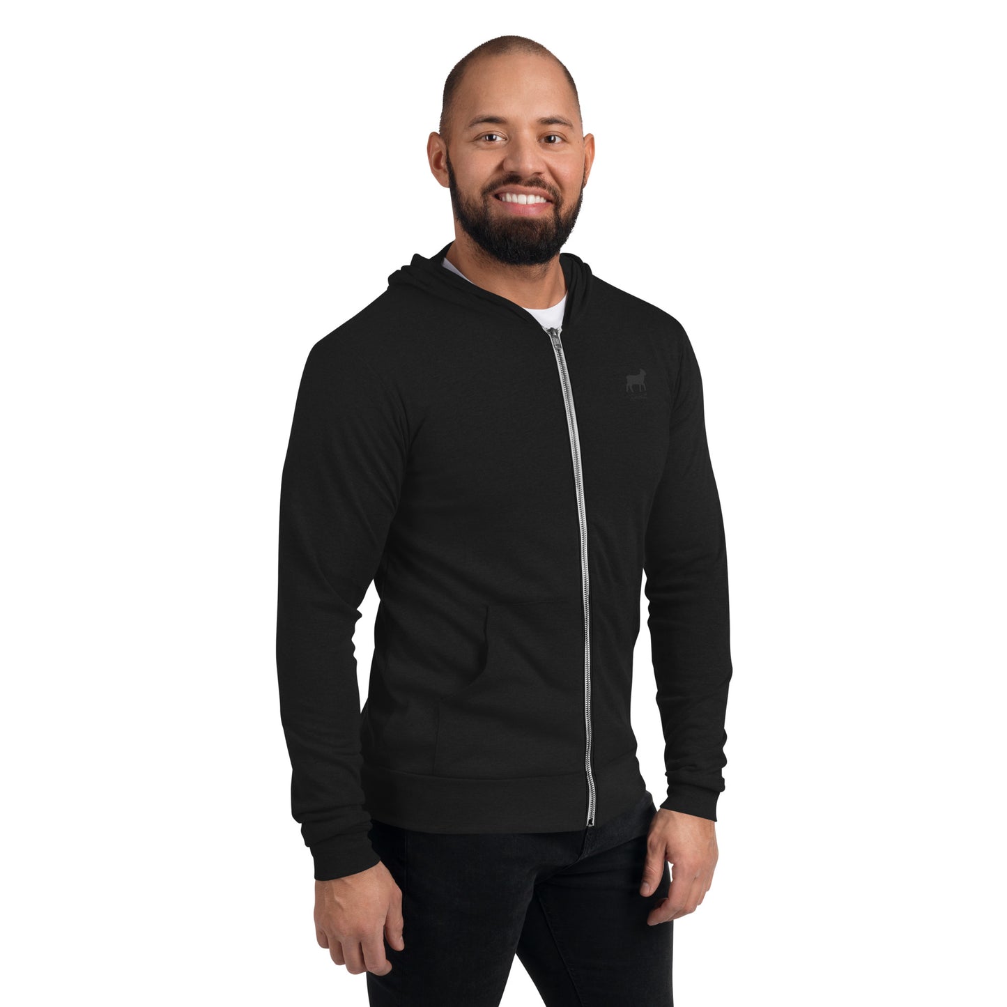 Unisex Zip Hoodie (BLACK/GREY COLORS) - Lamb Fashion Store