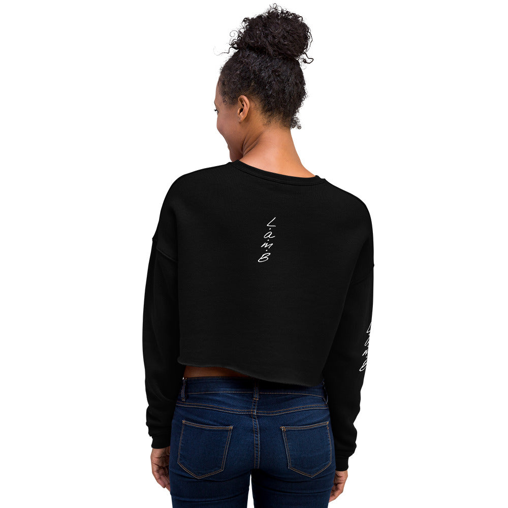 Women's Lamb Crop Sweatshirt (Magnetic Gray) - Lamb Fashion Store