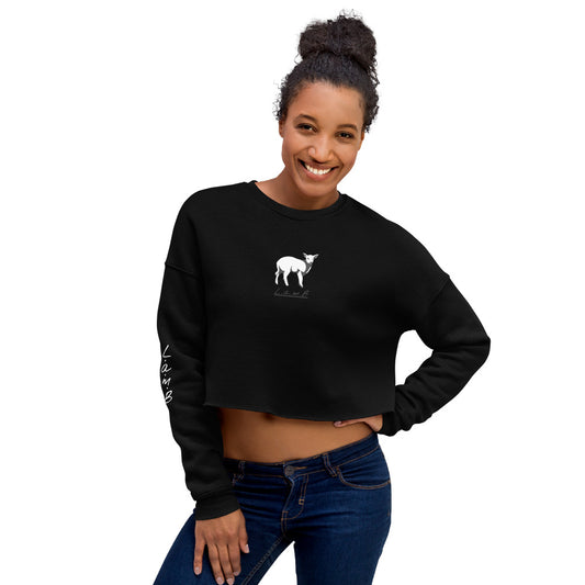 Women's Lamb Crop Sweatshirt (Magnetic Gray) - Lamb Fashion Store